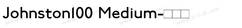 Johnston100 Medium字体转换
